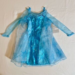 New Disney Store Frozen Elsa Costume Dress Girls 3T Sequins Princess Halloween